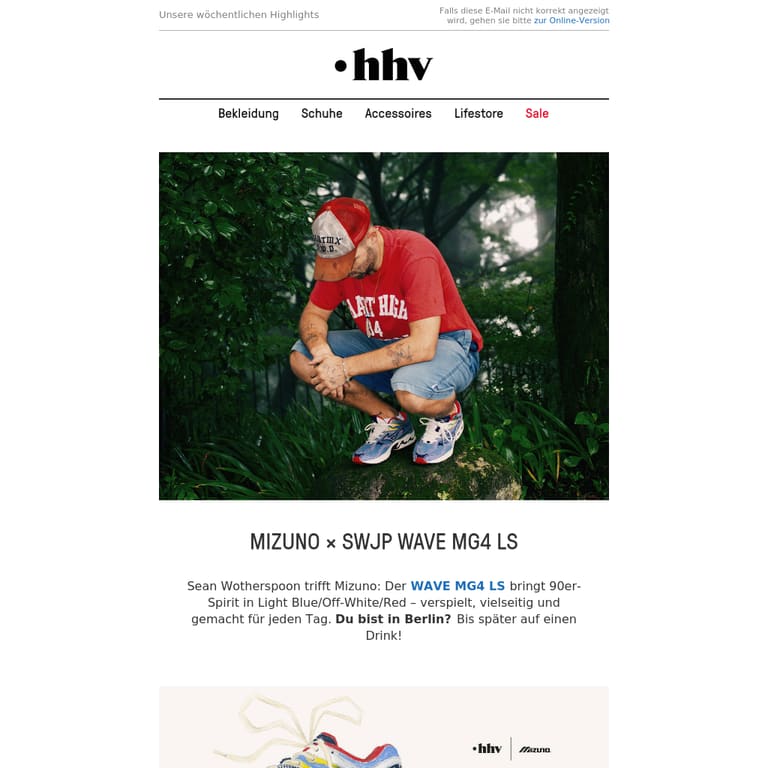 MIZUNO × SWJP WAVE MG4 LS | Gore-Tex | New Balance 991V2 Made in UK - newsletter screenshot