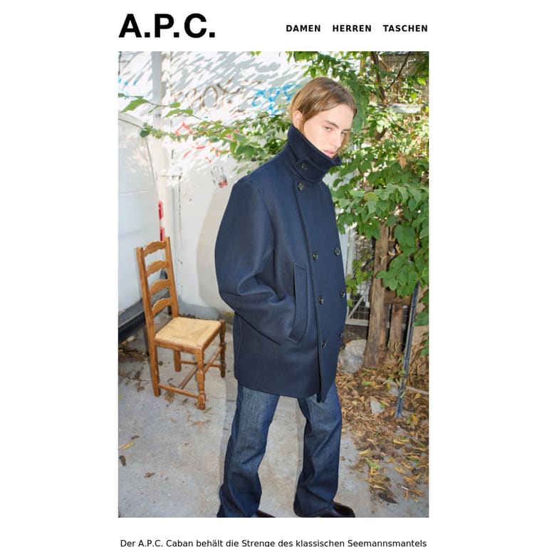 Der modernisierte Caban - newsletter screenshot